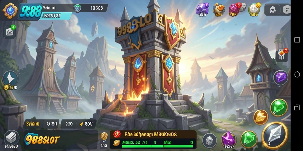 Tampilan menawan dalam 988SLOT saat melawan gelombang musuh.