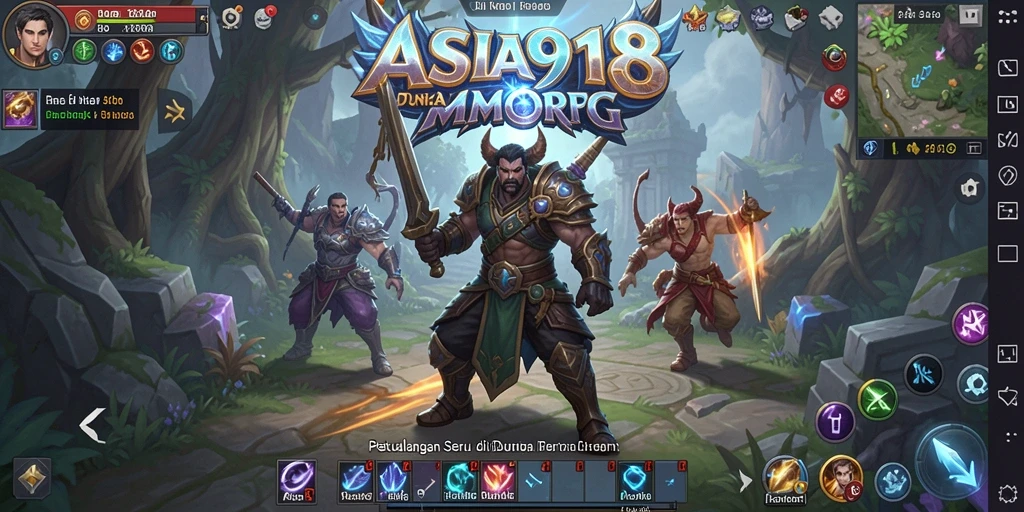 Tampilan gameplay menakjubkan dari ASIA918 dalam dunia MMORPG.