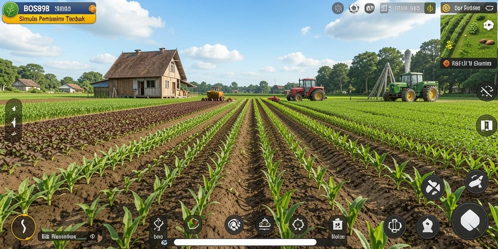 Tampilan gameplay Farming yang menarik dan interaktif di BOS898.