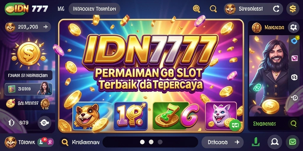 Screenshot gameplay IDN777 dengan mesin Slot yang menarik.