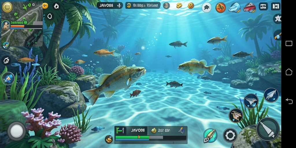 Tangkapan ikan besar dalam gameplay seru JAVO88.