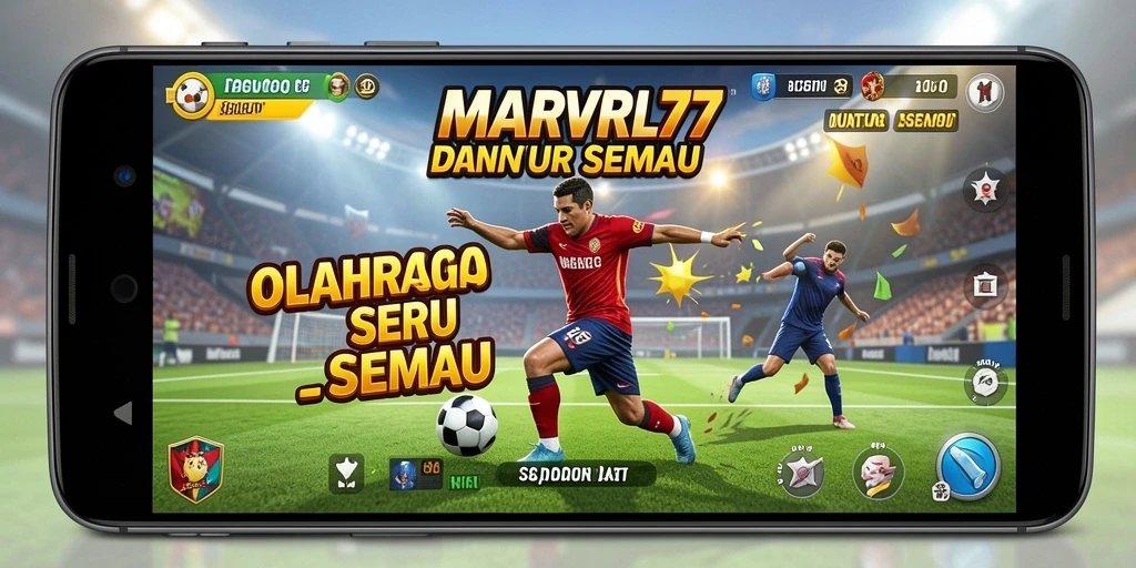 Tampilan menarik dari gameplay olahraga di MARVRL77.
