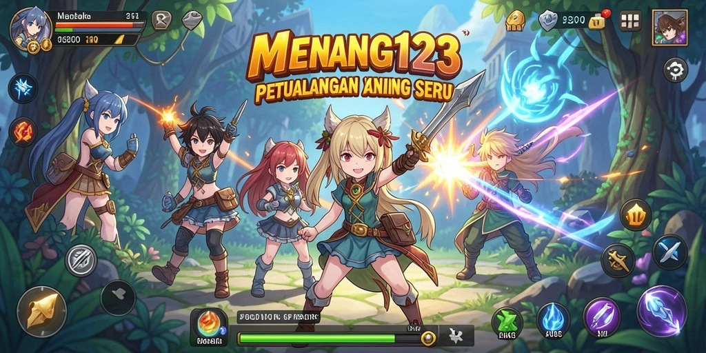 Gameplay seru MENANG123 dengan karakter Anime yang menarik.