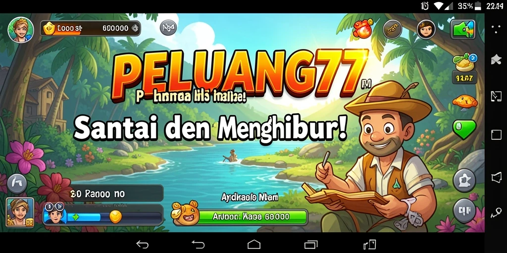 Tampilan gameplay PELUANG77 yang penuh warna dan menyenangkan.
